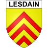 Stickers coat of arms Lesdain adhesive sticker