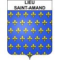 Lieu-Saint-Amand 59 ville sticker blason écusson autocollant adhésif