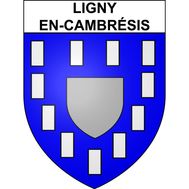 Ligny-en-Cambrésis Sticker wappen, gelsenkirchen, augsburg, klebender aufkleber