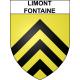 Pegatinas escudo de armas de Limont-Fontaine adhesivo de la etiqueta engomada
