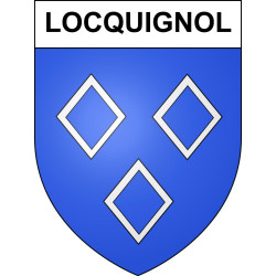 Locquignol Sticker wappen, gelsenkirchen, augsburg, klebender aufkleber