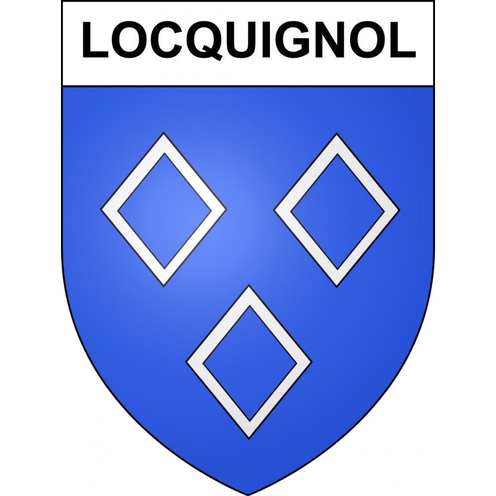 Locquignol 59 ville sticker blason écusson autocollant adhésif