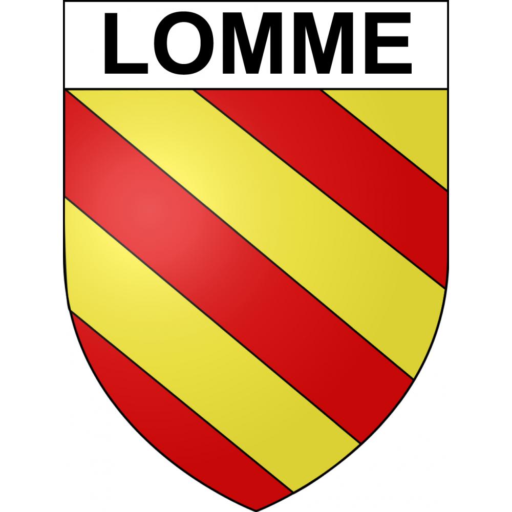 Lomme 59 ville sticker blason écusson autocollant adhésif