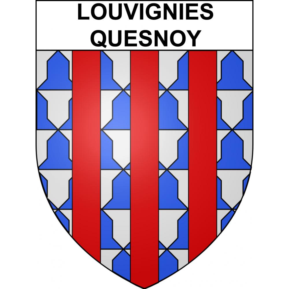 Stickers coat of arms Louvignies-Quesnoy adhesive sticker