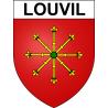 Louvil Sticker wappen, gelsenkirchen, augsburg, klebender aufkleber
