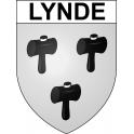 Lynde Sticker wappen, gelsenkirchen, augsburg, klebender aufkleber