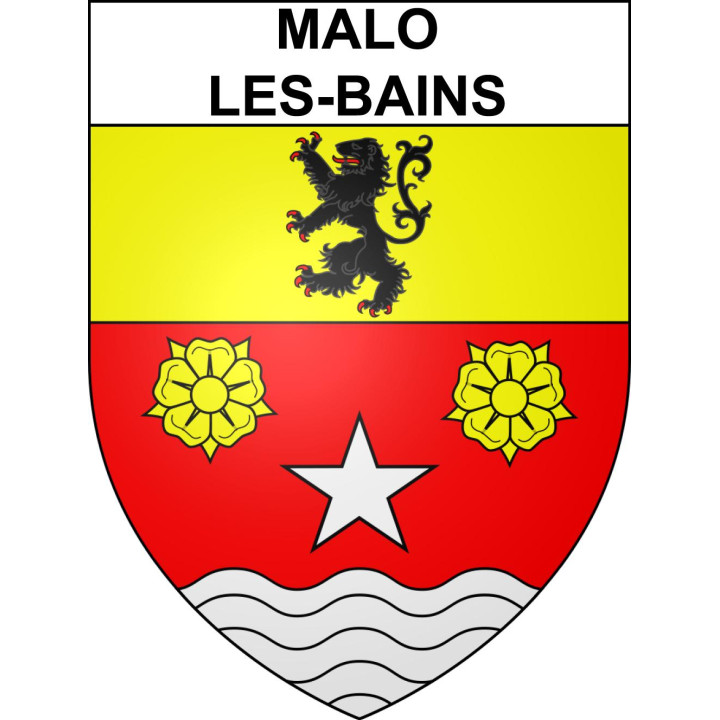 Stickers coat of arms Malo-les-Bains adhesive sticker