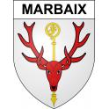 Marbaix 59 ville sticker blason écusson autocollant adhésif