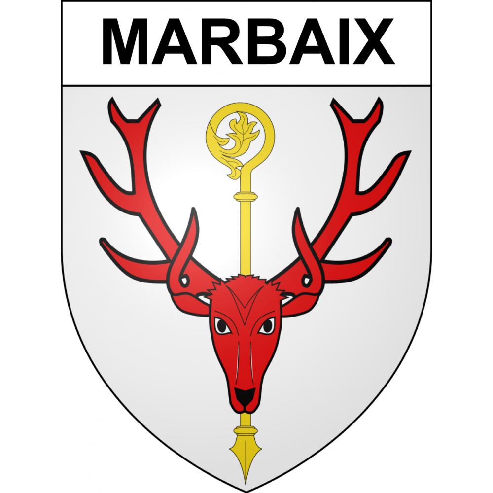 Marbaix 59 ville sticker blason écusson autocollant adhésif