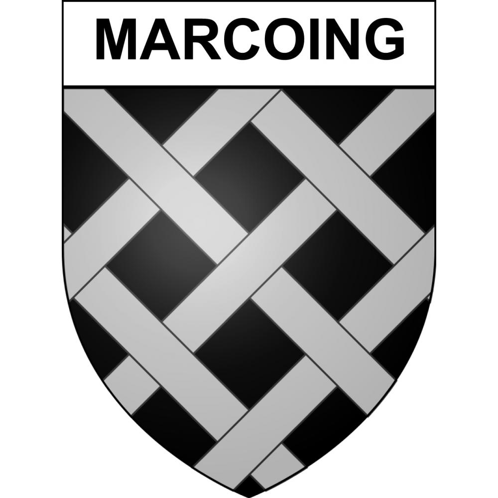 Stickers coat of arms Marcoing adhesive sticker