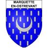 Marquette-en-Ostrevant 59 ville sticker blason écusson autocollant adhésif