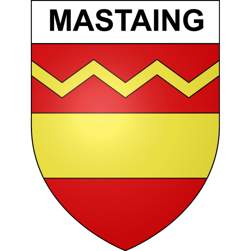 Stickers coat of arms Mastaing adhesive sticker