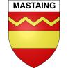 Pegatinas escudo de armas de Mastaing adhesivo de la etiqueta engomada