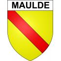 Maulde 59 ville sticker blason écusson autocollant adhésif