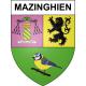 Pegatinas escudo de armas de Mazinghien adhesivo de la etiqueta engomada