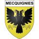 Stickers coat of arms Mecquignies adhesive sticker