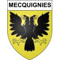 Mecquignies Sticker wappen, gelsenkirchen, augsburg, klebender aufkleber