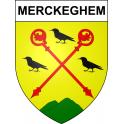 Merckeghem Sticker wappen, gelsenkirchen, augsburg, klebender aufkleber