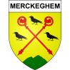 Stickers coat of arms Merckeghem adhesive sticker