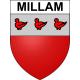 Millam 59 ville sticker blason écusson autocollant adhésif