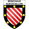 Monchaux-sur-Écaillon 59 ville sticker blason écusson autocollant adhésif