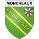 Moncheaux 59 ville sticker blason écusson autocollant adhésif