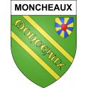 Moncheaux 59 ville sticker blason écusson autocollant adhésif