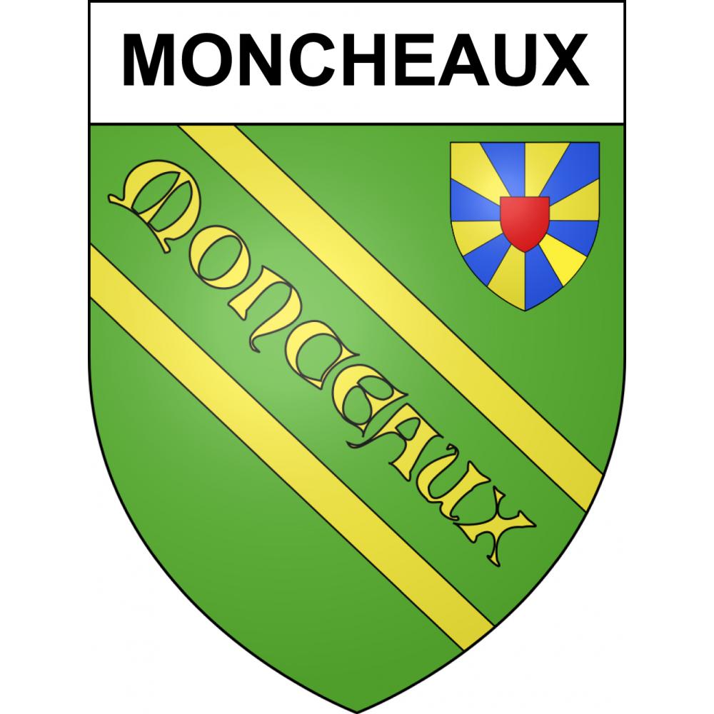 Moncheaux 59 ville sticker blason écusson autocollant adhésif
