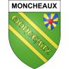Moncheaux 59 ville sticker blason écusson autocollant adhésif