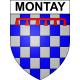Montay 59 ville sticker blason écusson autocollant adhésif