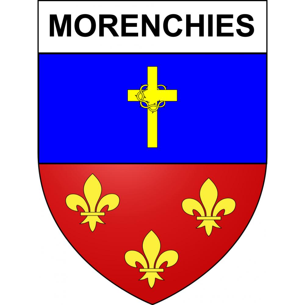 Pegatinas escudo de armas de Morenchies adhesivo de la etiqueta engomada