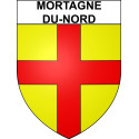 Mortagne-du-Nord Sticker wappen, gelsenkirchen, augsburg, klebender aufkleber