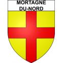 Mortagne-du-Nord 59 ville sticker blason écusson autocollant adhésif