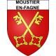 Stickers coat of arms Moustier-en-Fagne adhesive sticker