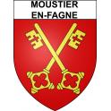 Moustier-en-Fagne 59 ville sticker blason écusson autocollant adhésif