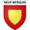 Neuf-Berquin 59 ville sticker blason écusson autocollant adhésif