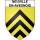 Stickers coat of arms Neuville-en-Avesnois adhesive sticker