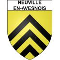 Neuville-en-Avesnois 59 ville sticker blason écusson autocollant adhésif