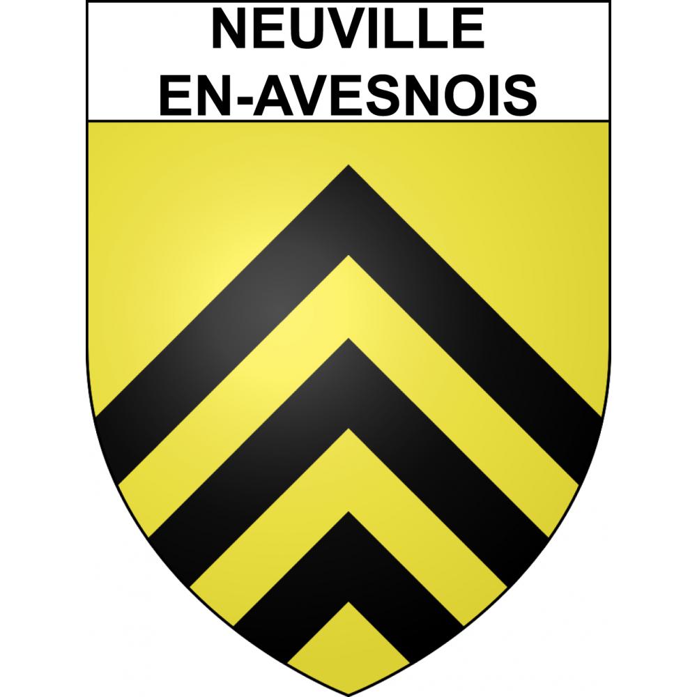 Neuville-en-Avesnois 59 ville sticker blason écusson autocollant adhésif