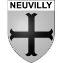 Neuvilly 59 ville sticker blason écusson autocollant adhésif