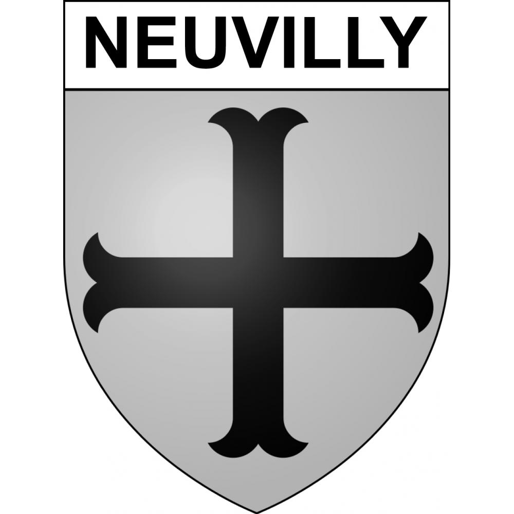 Neuvilly 59 ville sticker blason écusson autocollant adhésif