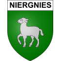 Niergnies Sticker wappen, gelsenkirchen, augsburg, klebender aufkleber