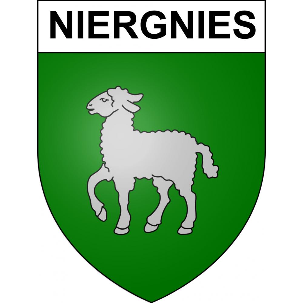 Adesivi stemma Niergnies adesivo