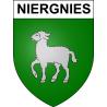 Stickers coat of arms Niergnies adhesive sticker