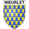 Nieurlet 59 ville sticker blason écusson autocollant adhésif