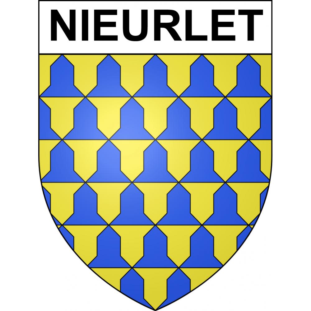 Nieurlet 59 ville sticker blason écusson autocollant adhésif