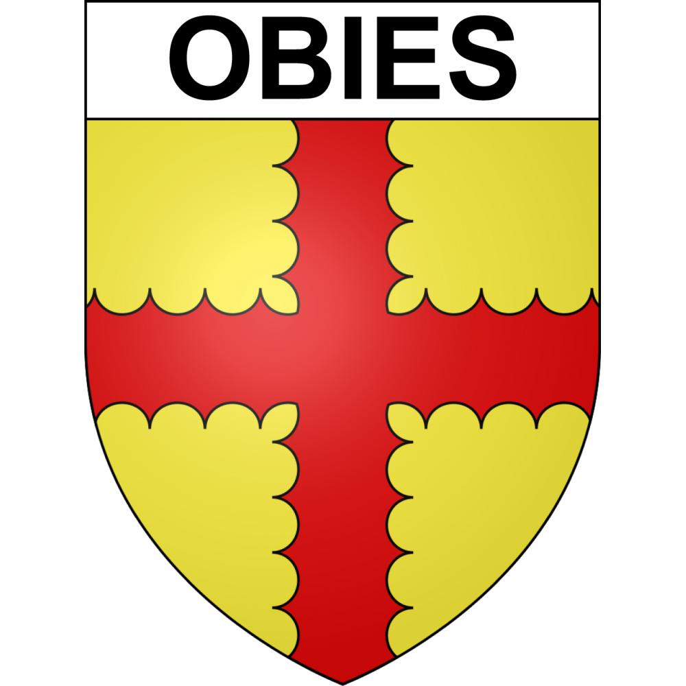 Obies Sticker wappen, gelsenkirchen, augsburg, klebender aufkleber