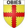 Pegatinas escudo de armas de Obies adhesivo de la etiqueta engomada