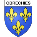 Obrechies 59 ville sticker blason écusson autocollant adhésif