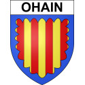 Ohain 59 ville sticker blason écusson autocollant adhésif